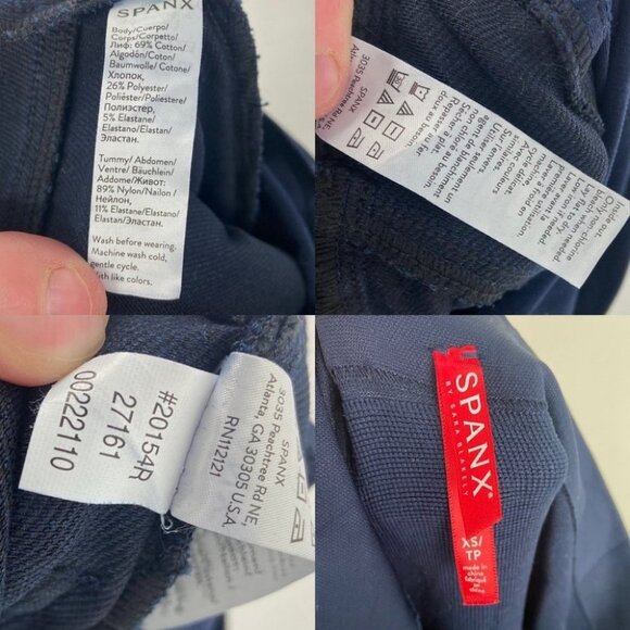 Spanx Mama Ankle Leggings Jean-Ish Jeggings Dark Blue Size XS Magic Supportive - Picture 5 of 13